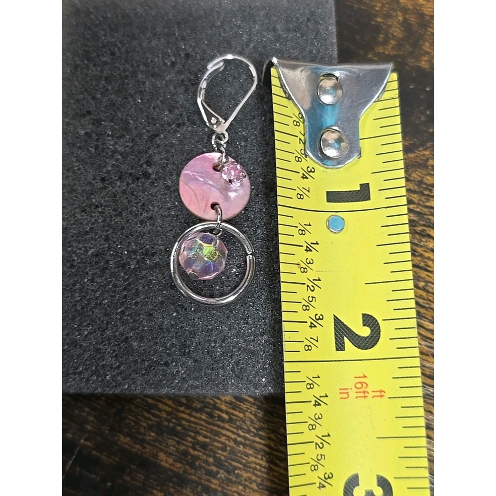 Cookie‎ Lee Pink Charm Rhinestone Earrings - Picture 3 of 3